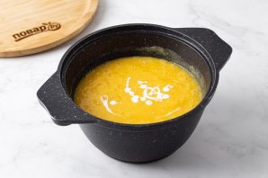 Тыквенный суп-пюре с кукурузой